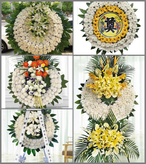 安徽芜湖市无为县洪巷乡旗杆村花圈速递
